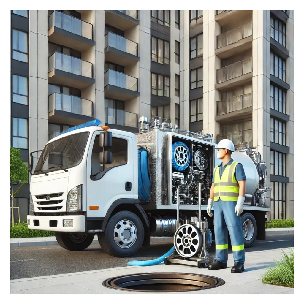 Curage hydraulique avant diagnostic de canalisations