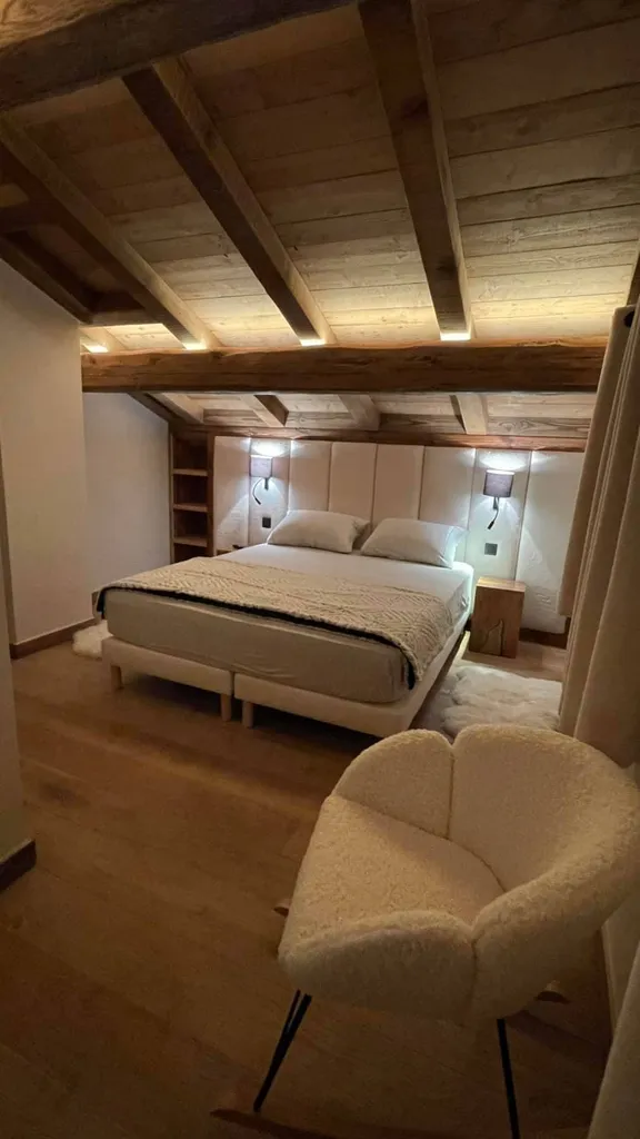 Réalisation de rideaux sur-mesure pour chalet de montagne à Megève