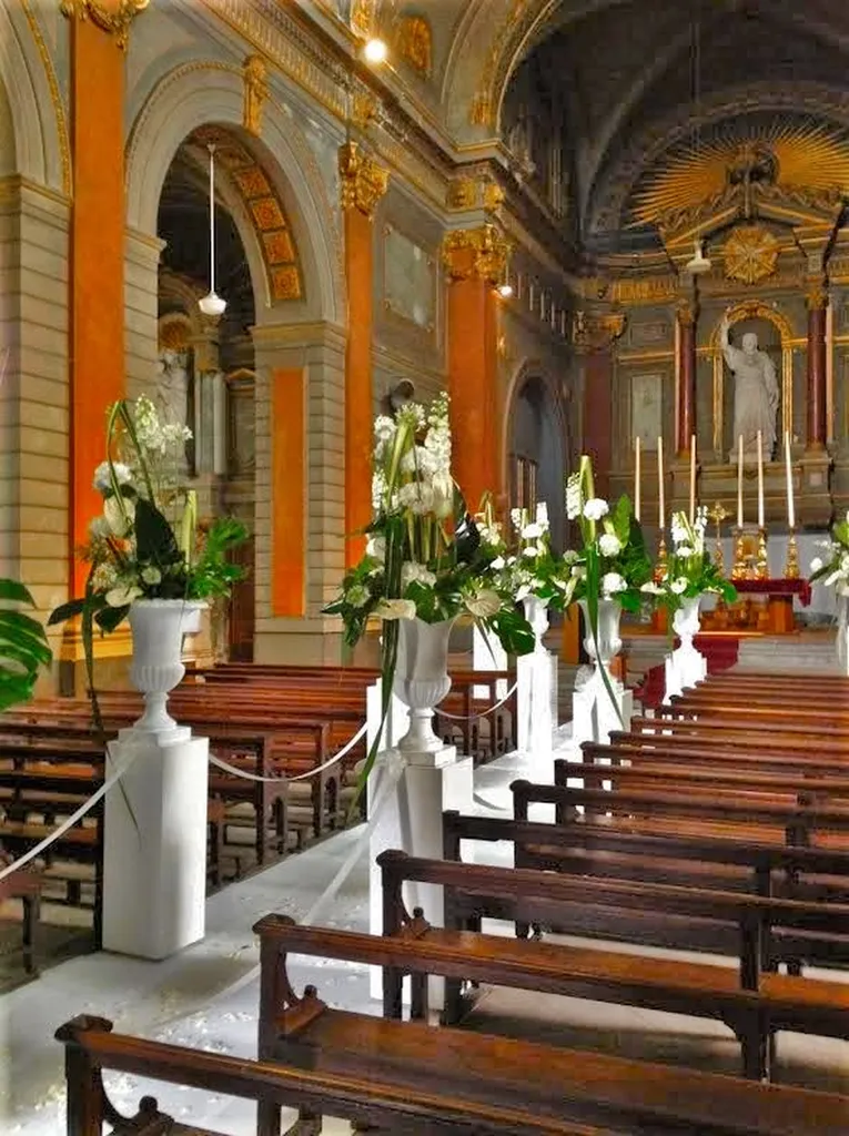 Décoration florale église mariage lyon