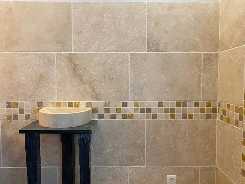 Dalles de Travertin Beige 1er choix Gironde