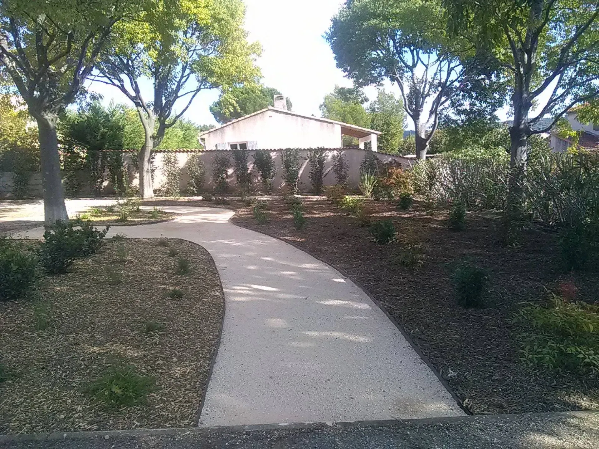 realisation d un cheminement pour pieton pour la mairie de coudoux