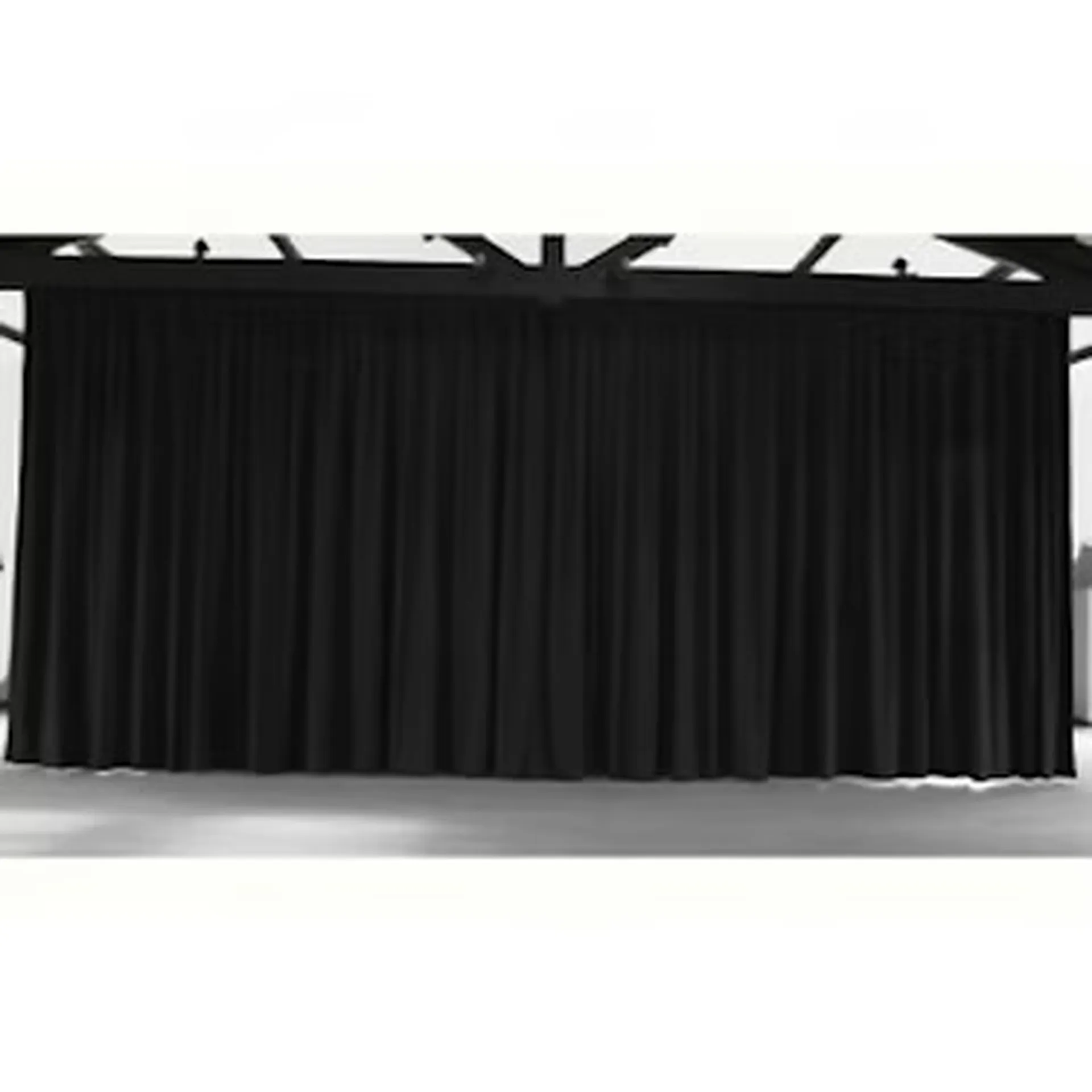 RIDEAU DE SCENE NOIR 6M X 3M