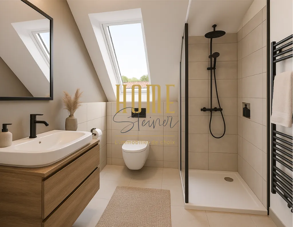 Dernière maison neuve de 140m² disponible à Kilstett avec grand jardin 2 ares, terrasse et garage double