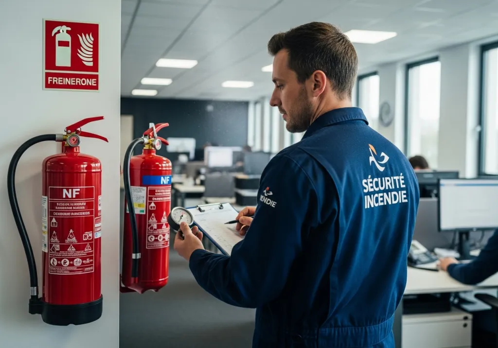 Vérification obligatoire annuelle des extincteurs pour locaux professionnels, établissements publics et syndics de copropriété à Aix-en-Provence