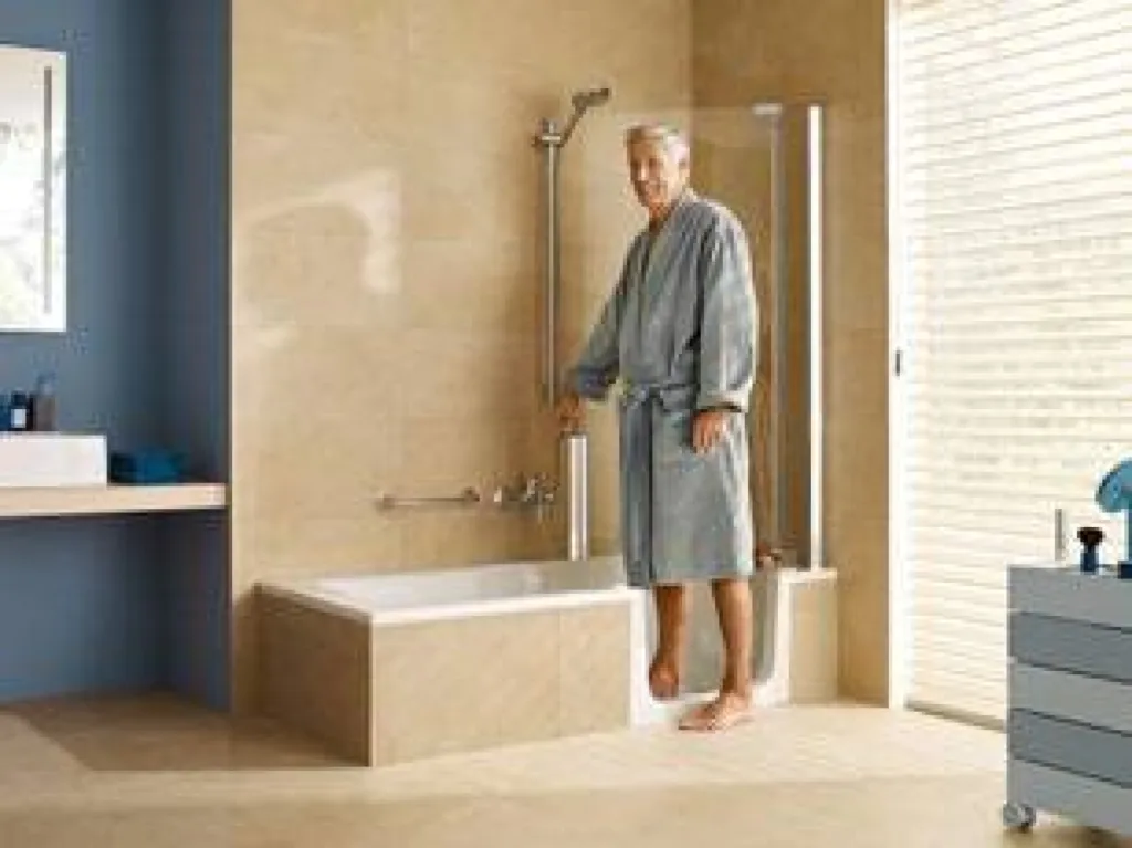 Baignoire à porte combiné douche