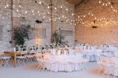 décoration de mariage dans un mas en provence