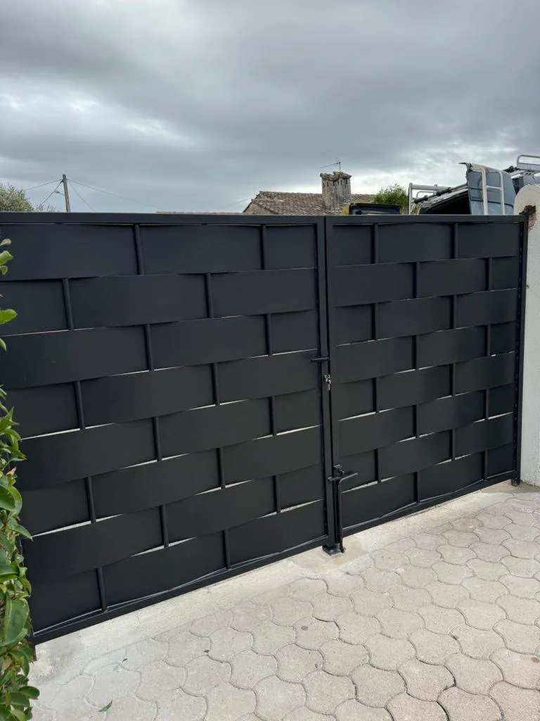 portail tressé sur mesure acier aix en provence