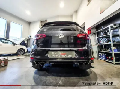 Installation catback à clapet CENDE pour VW Golf 7 R 2.0 TSi 300 | ADP Performance