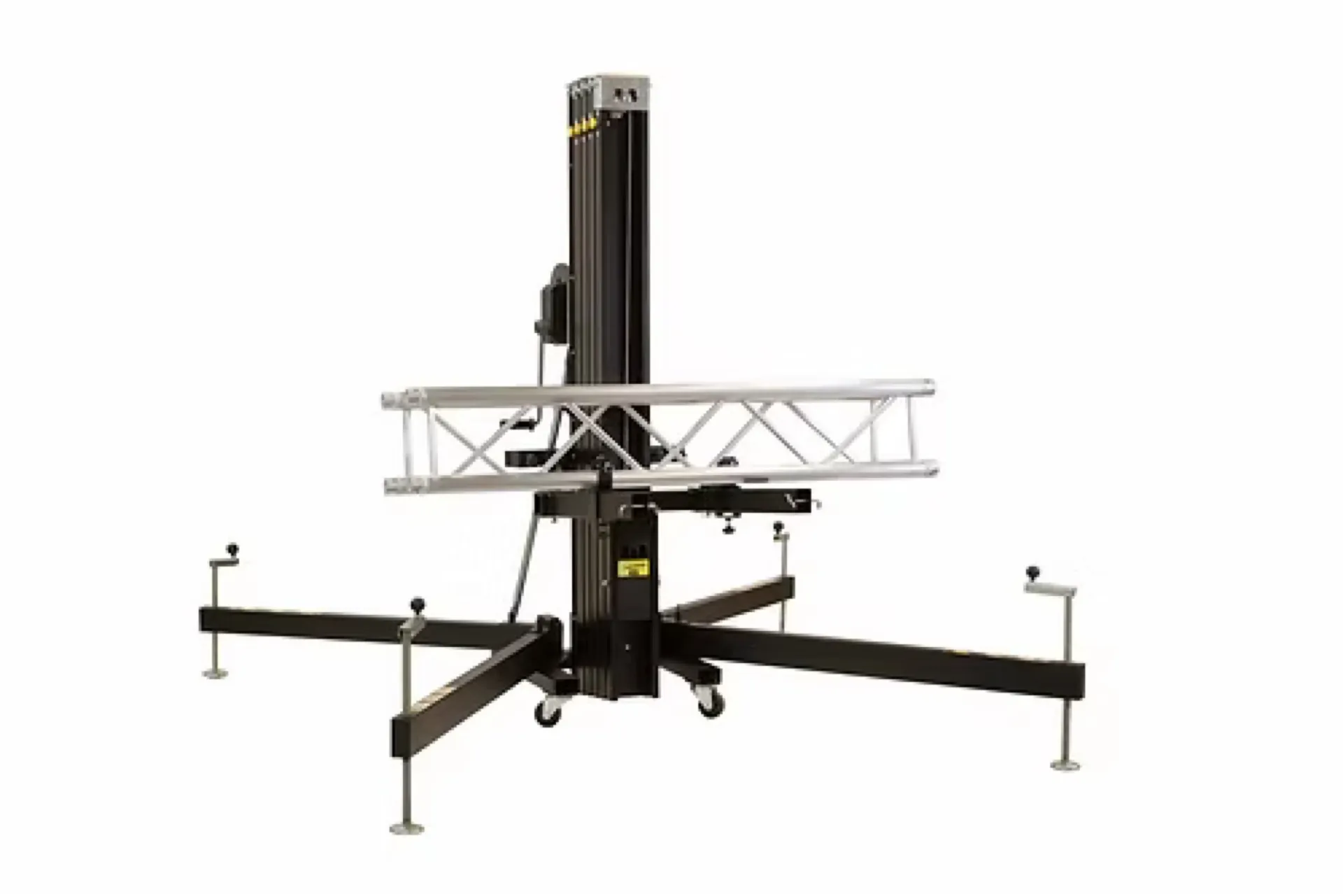 PIED TÉLÉSCOPIQUE À TREUIL AVEC FOURCHES 6,20M 300KG MAX