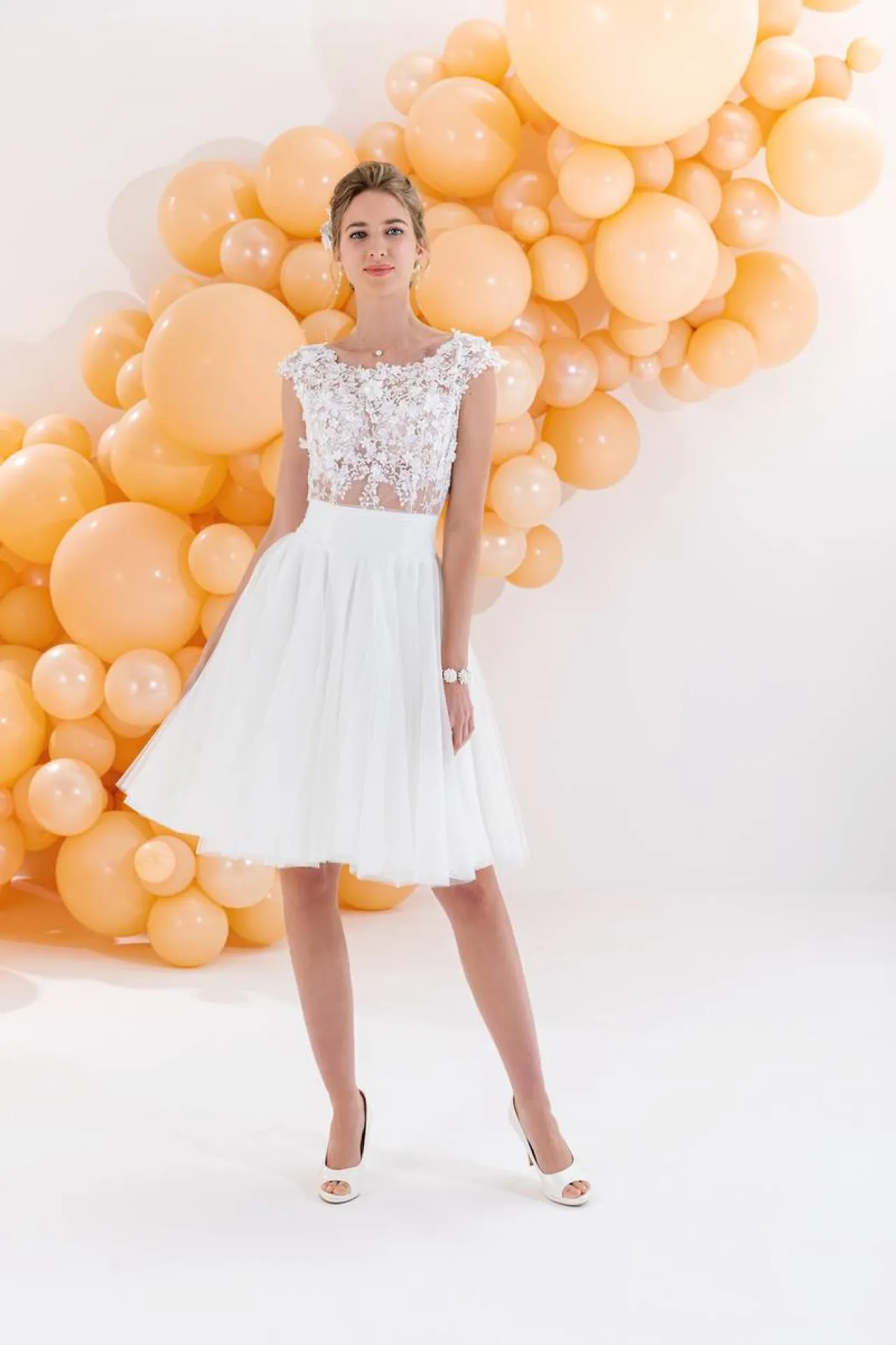 ROBE DE MARIAGE COURTE CEREMONIE JUPE TULLE MARSEILLE