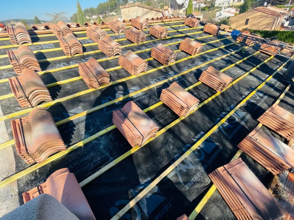 Réfection d’une toiture de maison sur Gardanne près de Aix en Provence