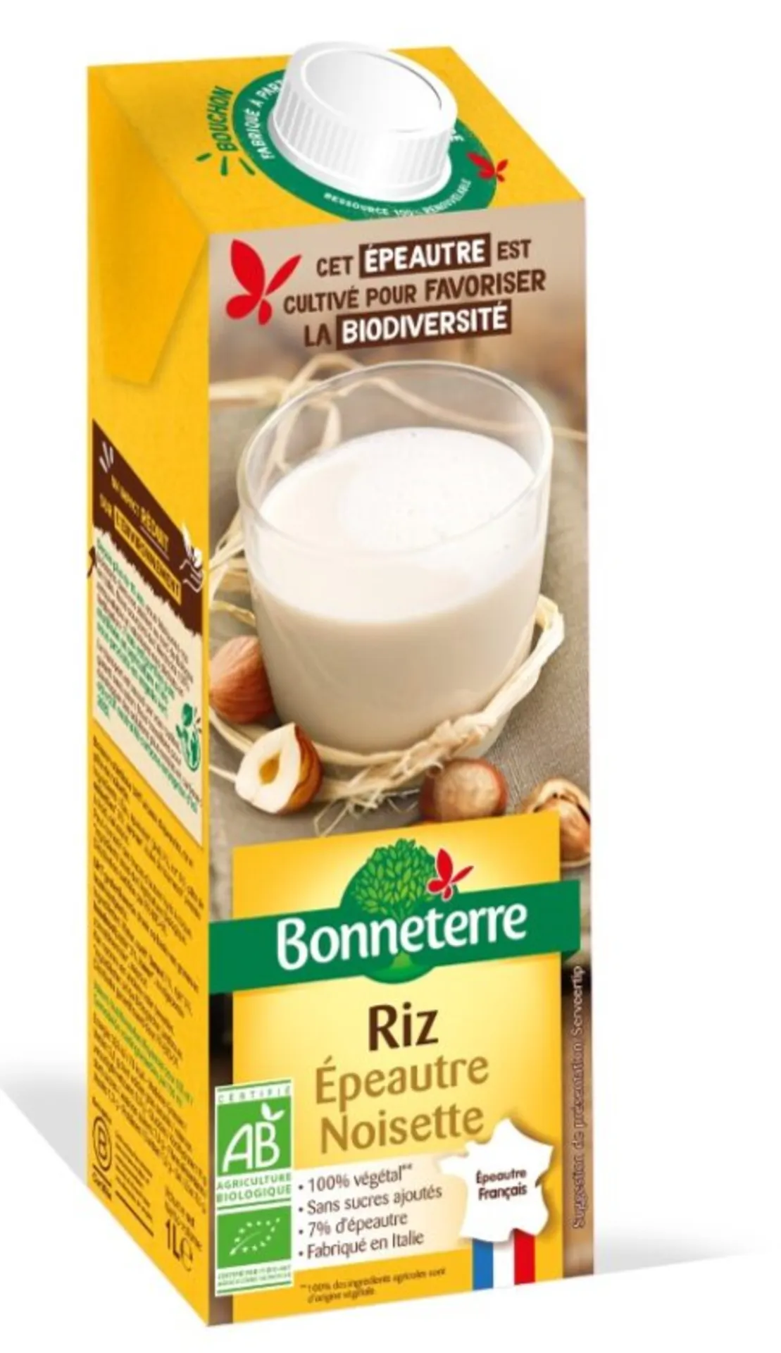 boisson riz epeautre noisette bio bonneterre