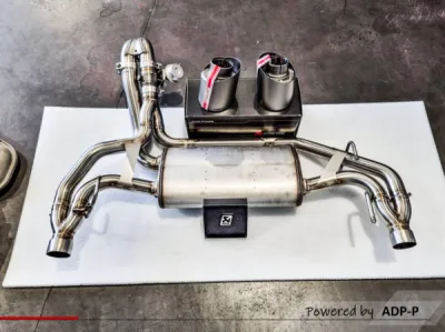 Montage échappement Slip-on Akrapovic Fiat 595  Abarth 1.4 Turbo | ADP PERFORMANCE Le Pontet 84230 Vaucluse