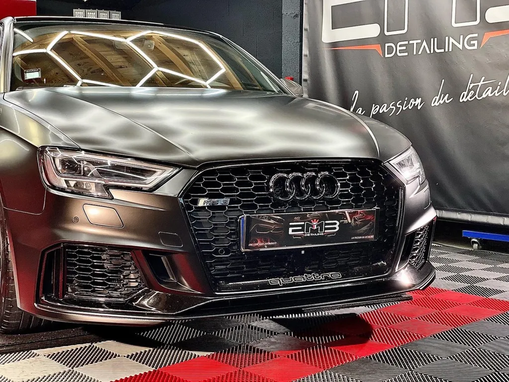 Covering protection PPF traitement céramique Audi RS3 à Lyon