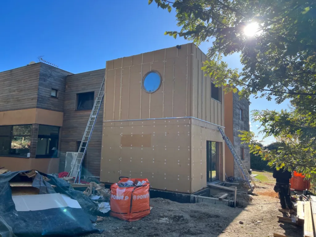 extension maison ossature bois aix en provence