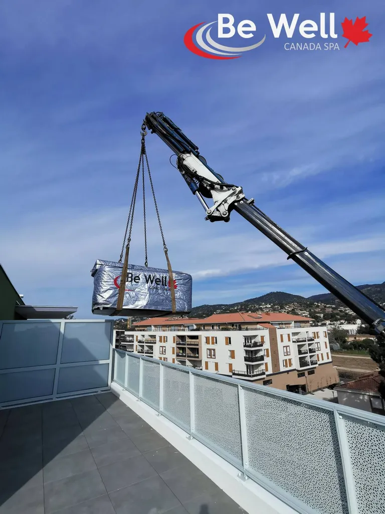 spa encastré terrasse lavandou