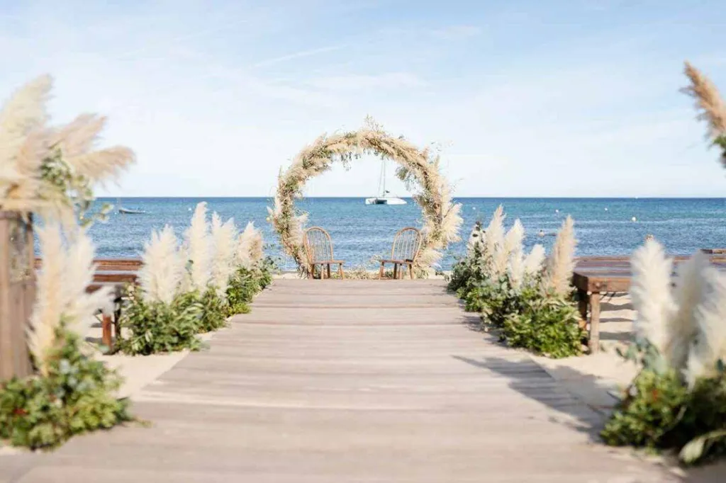 Luxury wedding sea view Saint Tropez