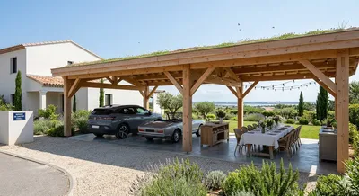 grand abri a voiture a Pérols à côté de Montpellier