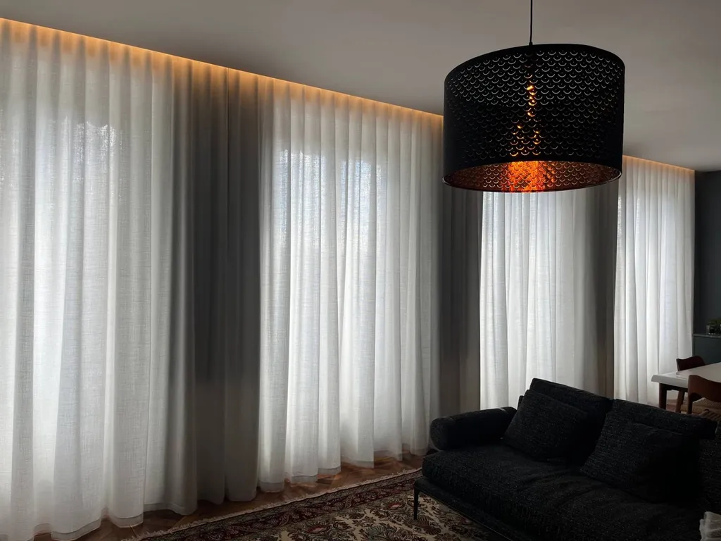 Installation de voilage en tête wave Lyon 2