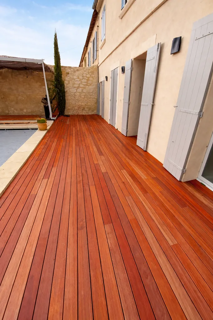 Terrasse Padouk Parqueterie Aixoise