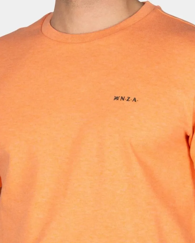 T-shirt uni en coton biologique orange NZA Disponible chez Urban Chic à Dieppe
