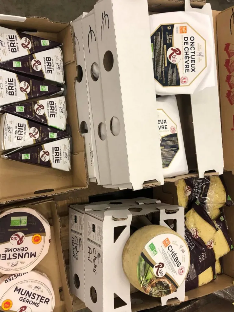 Fromages français bio à Rungis