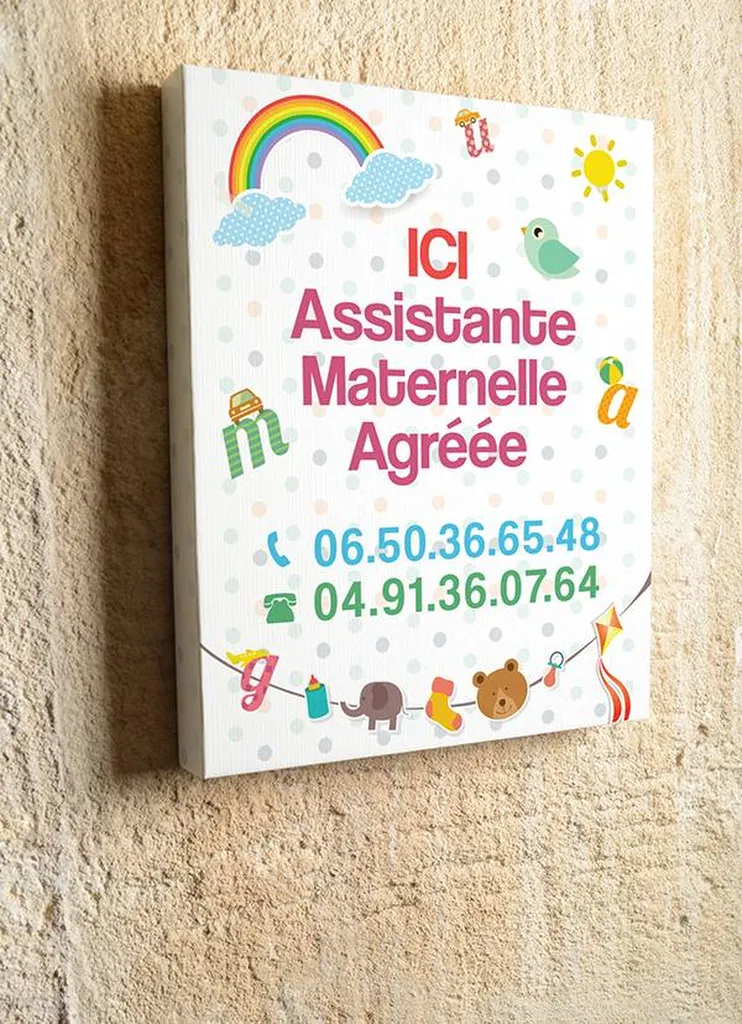 panneau dibon pour assistante maternelle marseille