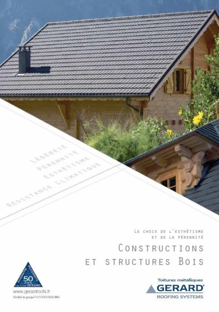 Brochure Tuiles GERARD Constructions Bois