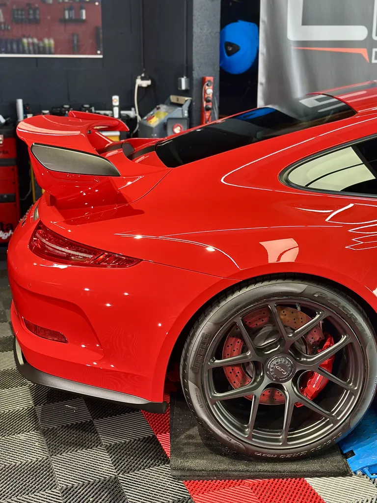 traitement céramique et protection PPF face avant porsche 991 GT3 sur lyon 