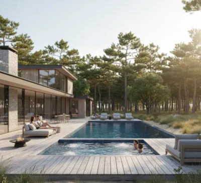 Piscine et spa dans les Landes proche de Sanguinet