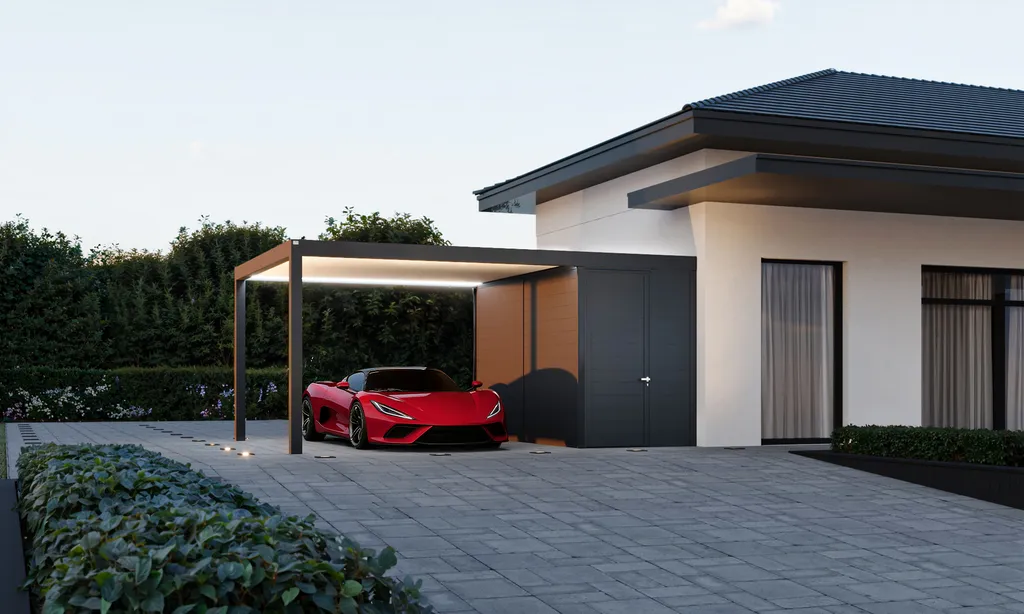 Carport abri de voiture aluminium à Ajaccio