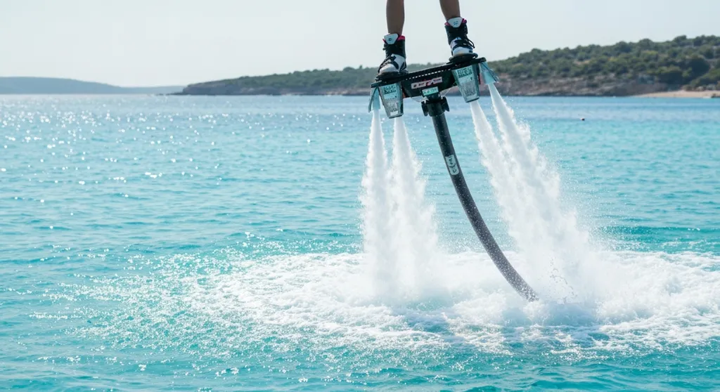 Idée cadeau originale dans le Var : Offrir une séance d'essai d'un Flyboard pour la fête des mère ou la fête des pères ou pour un anniversaire