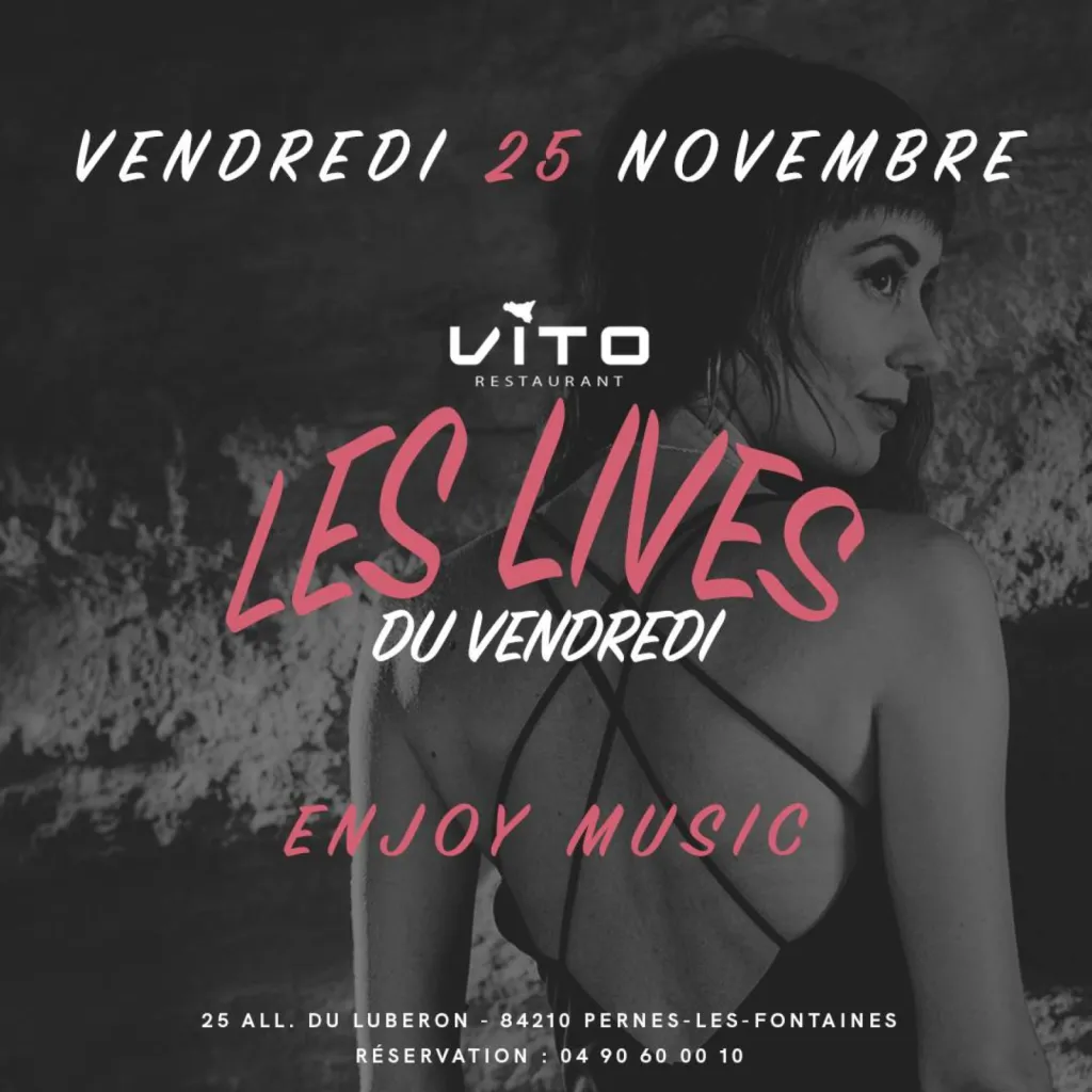 soirée concert tous les vendredis soirs