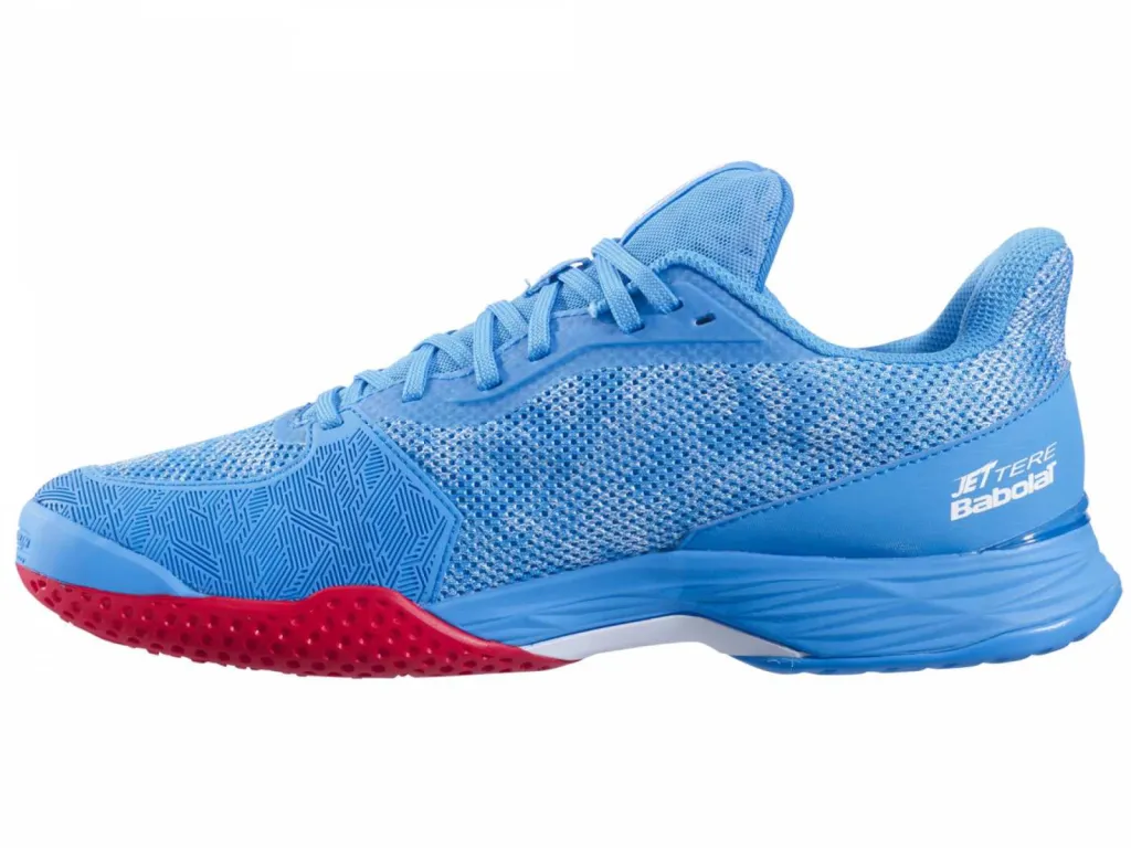 packshot chaussure babolat bleu ciel intérieur