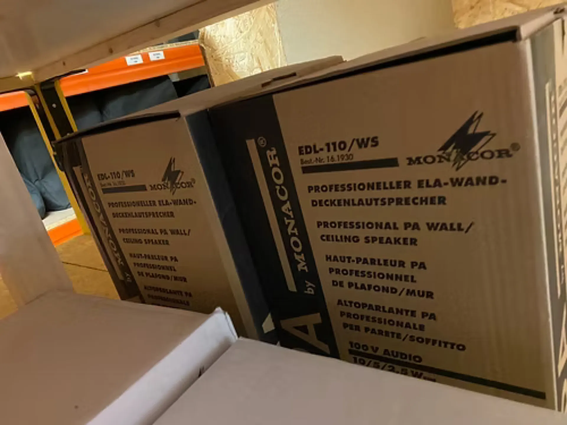 HAUT PARLEUR LIGNE 100V 10W/5W/2.5W MONACOR EDL110WS