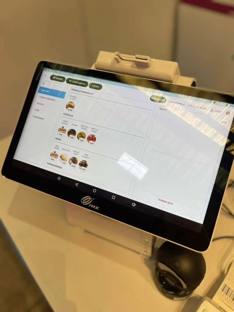 Location financement 48 mois de caisse enregistreuse PAX chez AJ MONETIC