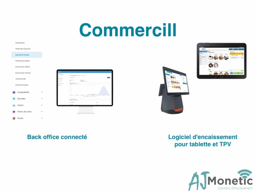 Location caisse enregistreuse tactile Commercill ™️ vers Nice