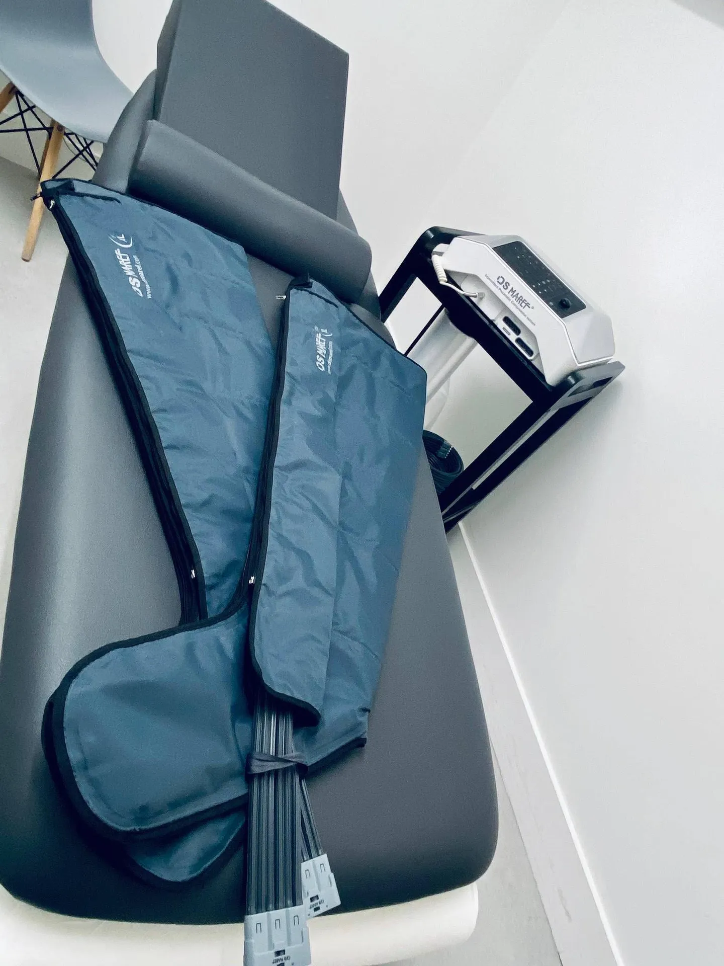 Pressothérapie bottes drainage lymphatique kinésithérapie