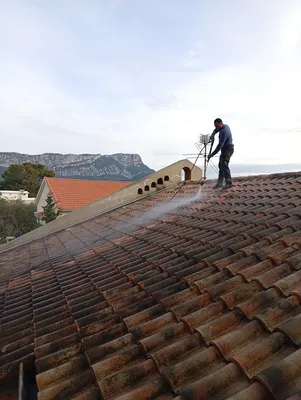 Nettoyage complet de toiture pour élimination des salissures à Brignoles