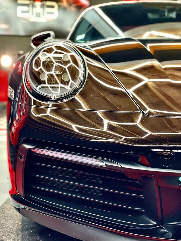 Detailing auto Lyon Porsche 992 traitement céramique / PPF / protection carrosserie 