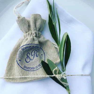 Customized jute bag for weddings