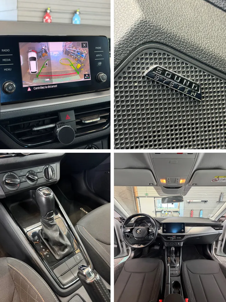 SKODA KAMIQ / CAR PLAY/ BOITE AUTO/ GRIS CRAIE / CAMERA DE RECUL / YOUNG EDITION