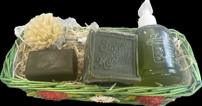 Coffret cadeau savon de Marseille olive pour Noël