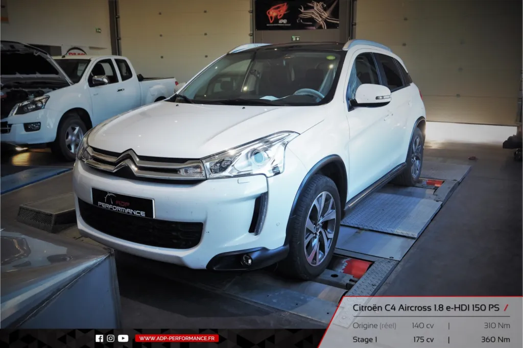 Reprogrammation moteur Marignane - Citroen C4 Aircross 1.8 e-HDI 150cv - ADP Performance