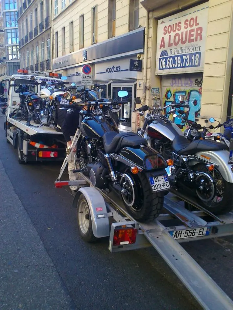remorquage et transport de motos 