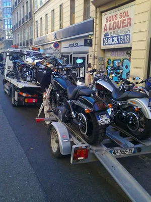remorquage et transport de motos 