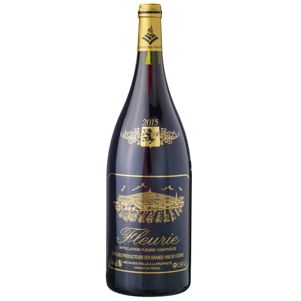 photographe bouteilles de vin à Lyon Fleurie 150 cl