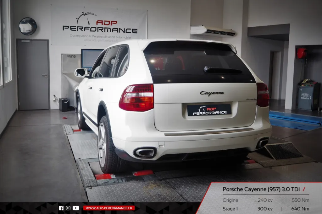 Reprogrammation moteur Vitrolles - Porsche Cayenne 957 3.0 TDI 240cv - ADP Performance