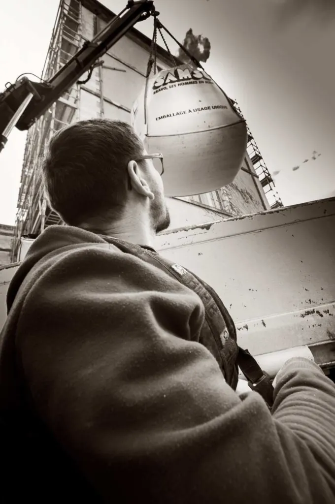 photographe portraitiste dans le BTP à Lyon chauffeur-livreur