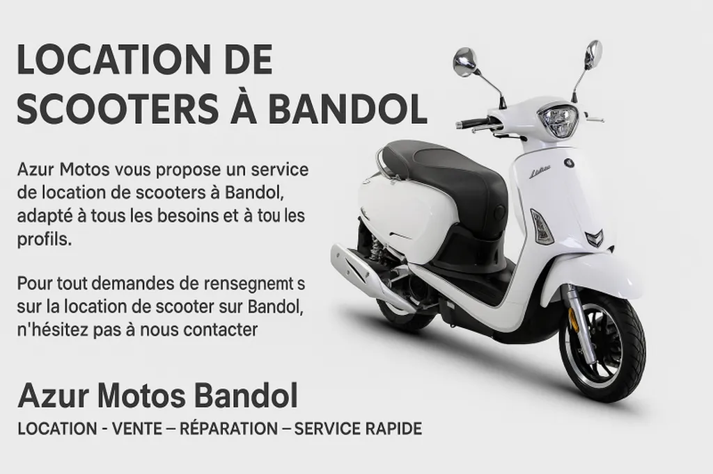 Location de scooters à Sanary – Azur Motos